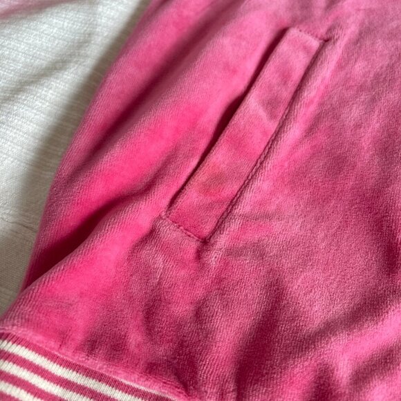 Vintage Champion Plush Velour Zip-Up Track Jacket Pink - Picture 12 of 12